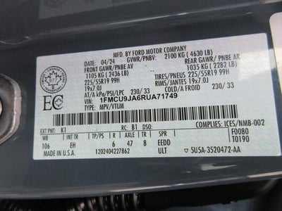 2024 Ford Escape Platinum AWD