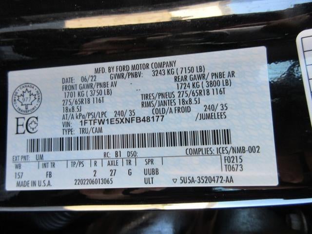 2022 Ford F-150 XLT 4WD SuperCrew 5.5' Box