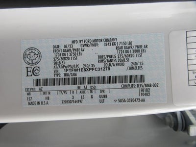 2023 Ford F-150 LARIAT 4WD SuperCrew 5.5' Box