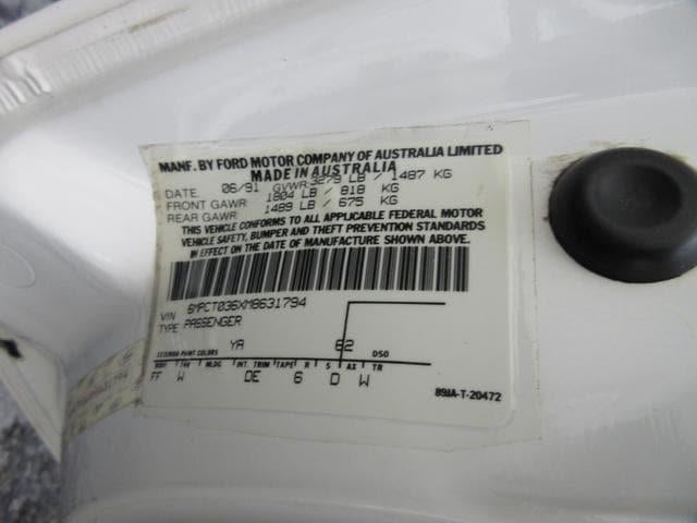 1991 Mercury Capri XR2