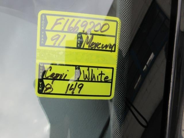 1991 Mercury Capri XR2