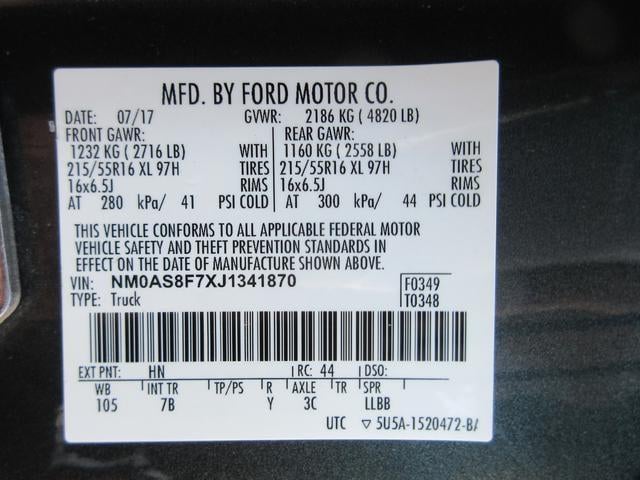 2018 Ford Transit Connect Wagon XLT SWB w/Rear Symmetrical Doors