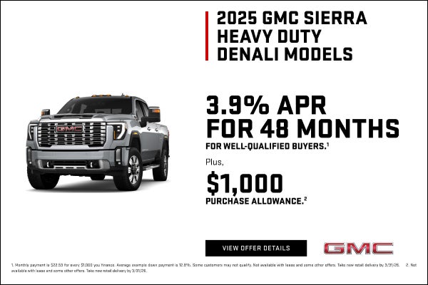 3.9% APR FOR 48 MONTHS for well-qualified buyers.1

Plus, $1,000 PURCHASE ALLOWANCE.2