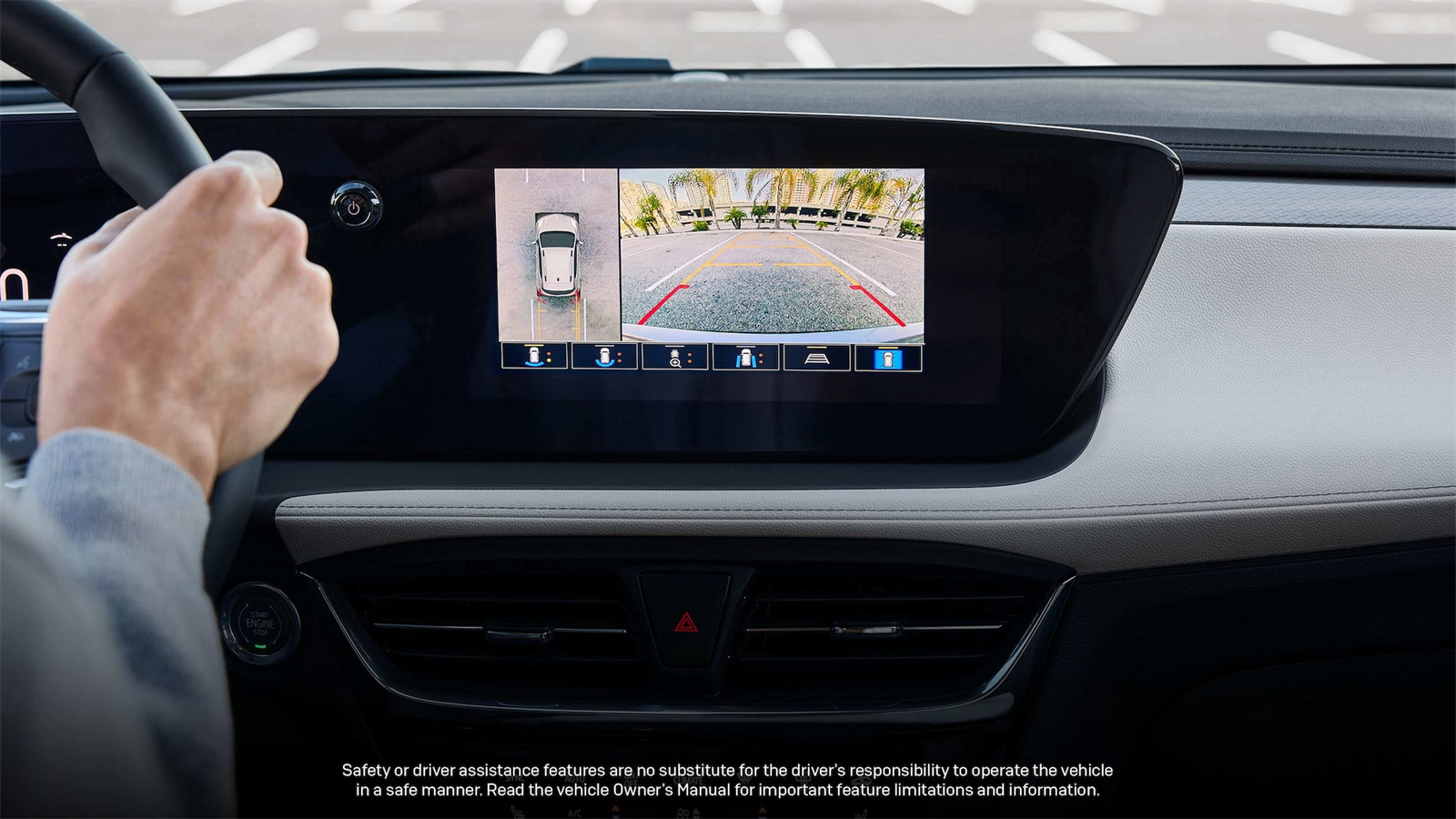 Safety and driver assistance technologies highlighting the protective features of the Buick Encore GX