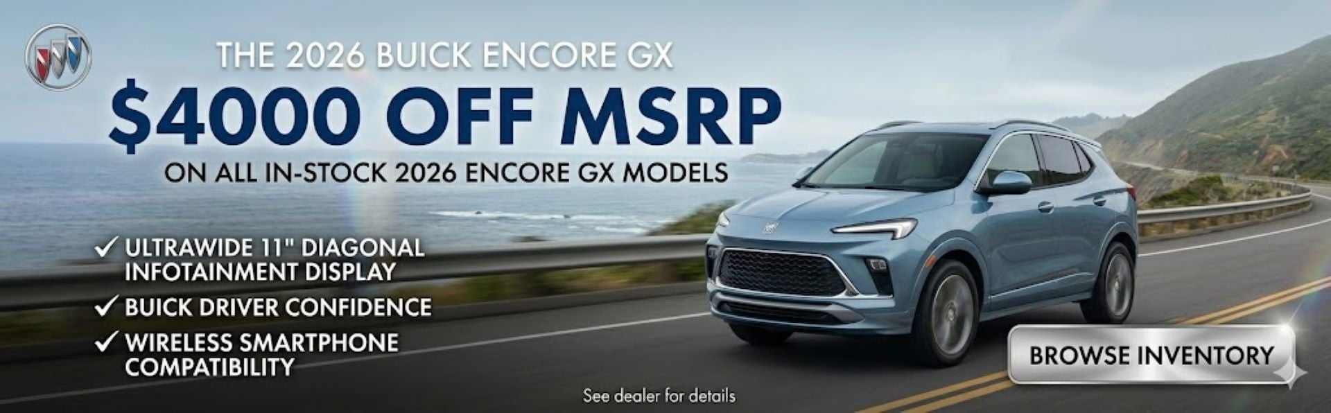 2026 BUICK ENCORE GX - $4000 OFF MSRP 