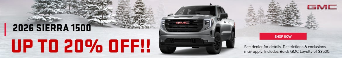 2026 GMC Sierra 1500 20% OFF