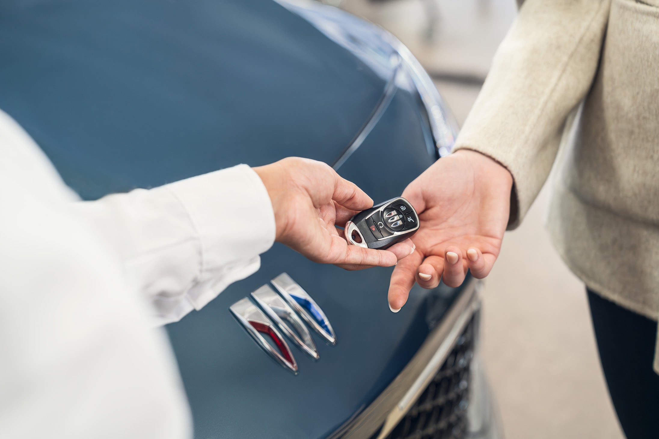 Buick Key handed to new Buick Owner