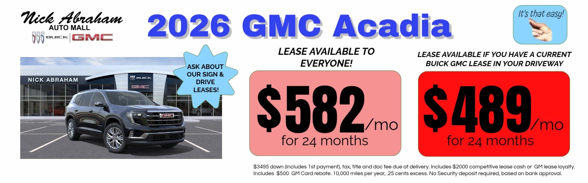 2026 GMC Acadia